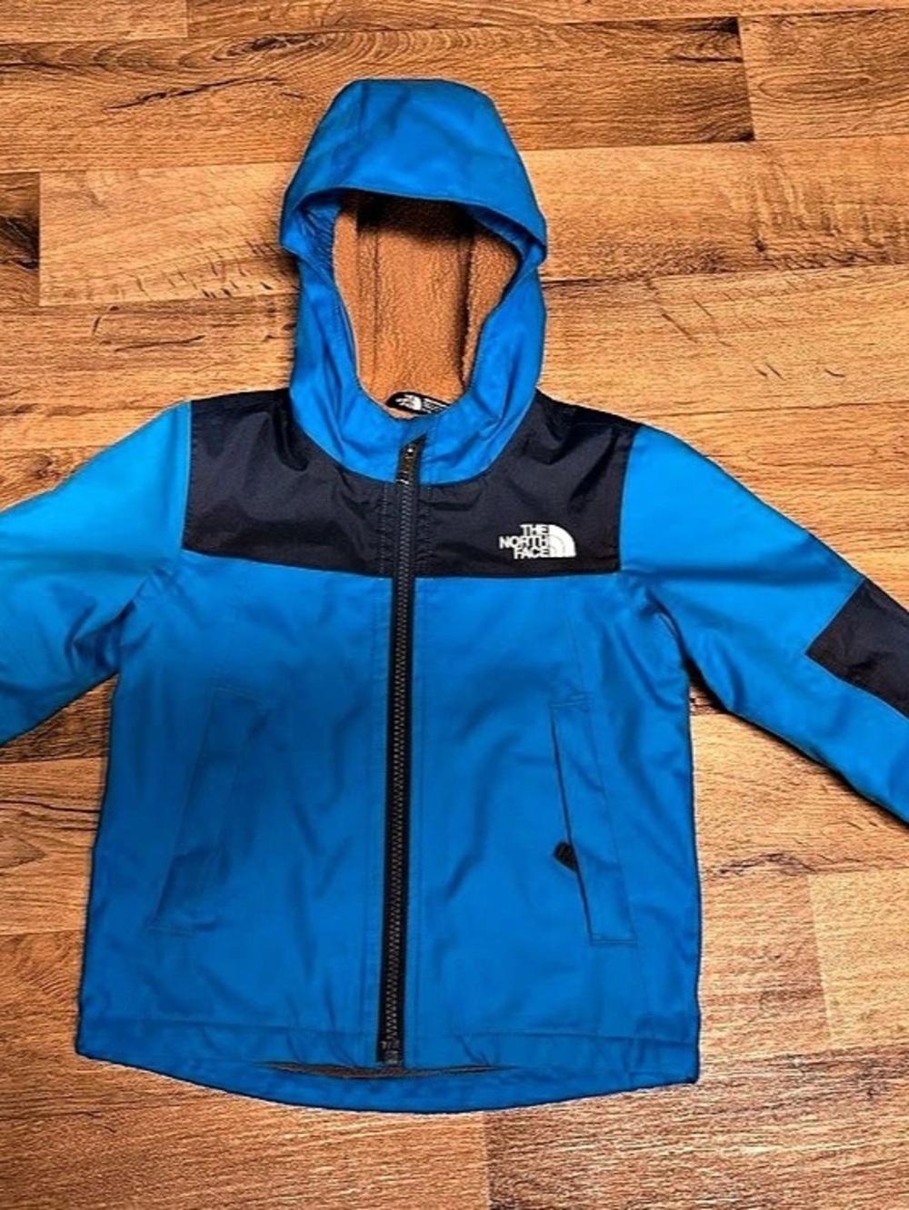 The North Face Youth Warm Antora Rain Jacket Blue & Brown